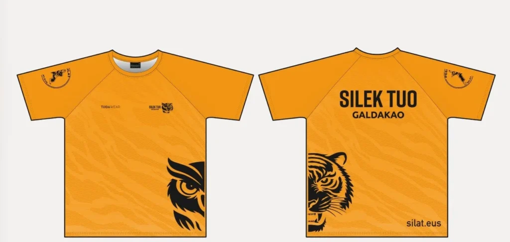 Diseño de la camiseta del entrenador de Silek Tuo Galdakao